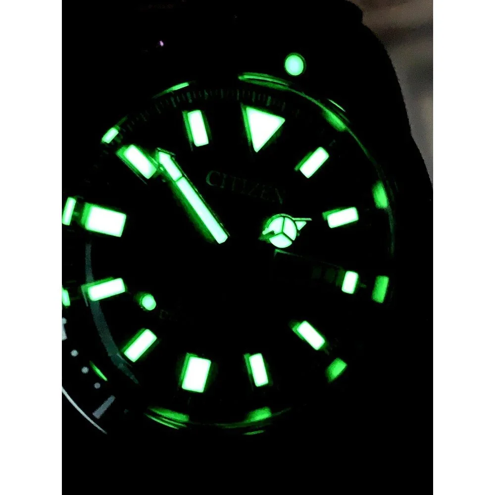 Citizen Men's Watch NY0121-50X Promaster Automatic Diver Green Dial Steel 41mm